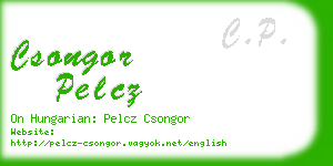 csongor pelcz business card
